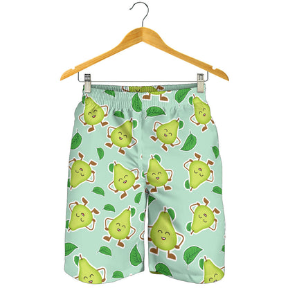 Avocado Pattern Print Design AC011 Mens Shorts