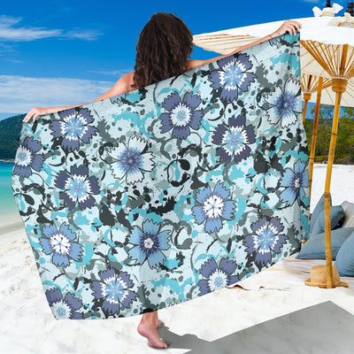 Carnations Pattern Print Design CN04 Sarong Pareo Wrap