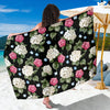 Hydrangea Pattern Print Design HD09 Sarong Pareo Wrap