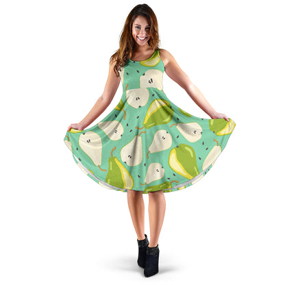 Pear Pattern Print Design PE04 Midi Dress
