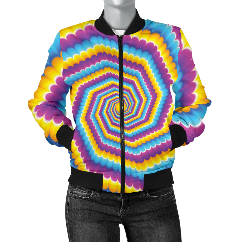 Optical illusion Pattern Print Design A04 Women's Bomber Jacket