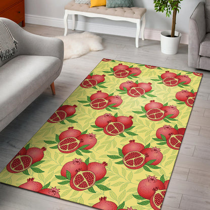 Pomegranate Pattern Print Design PG07 Area Rugs
