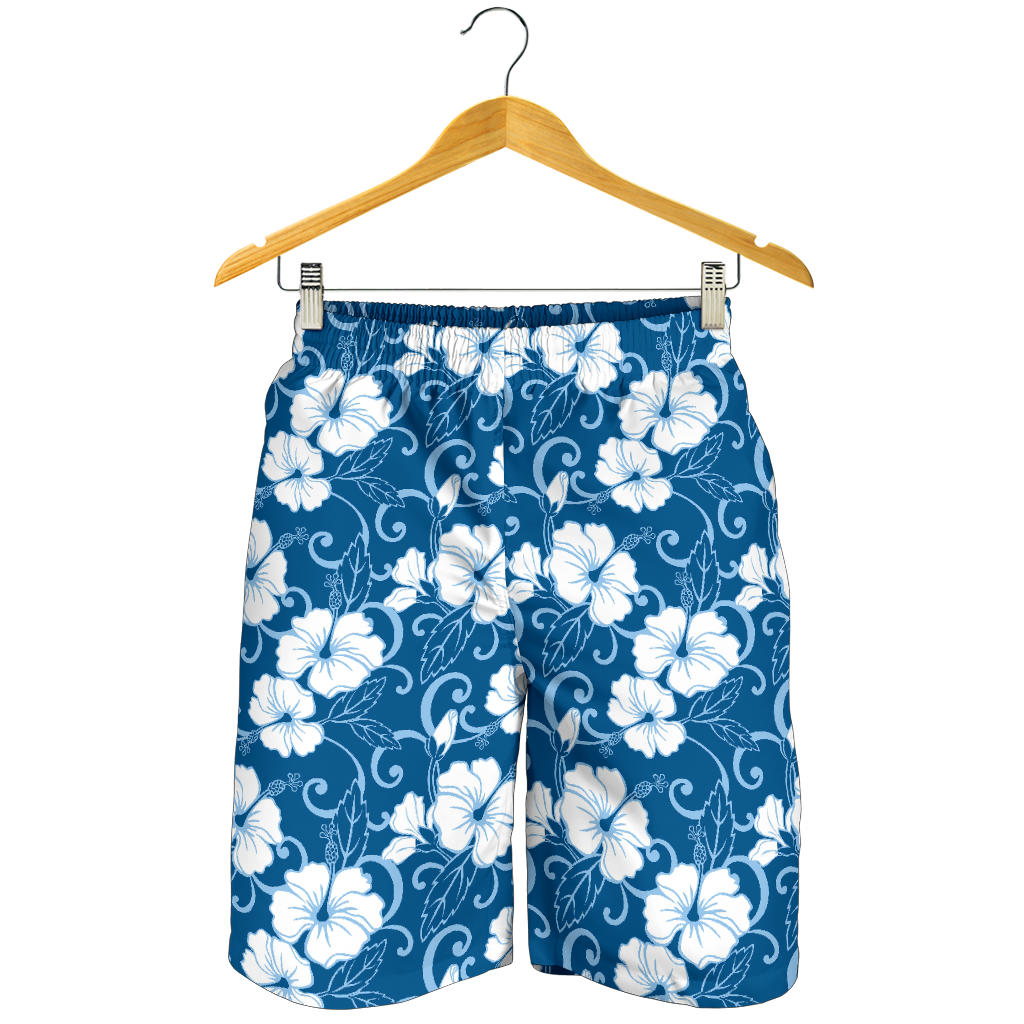 Hibiscus Pattern Print Design HB03 Mens Shorts