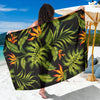 Bird Of Paradise Pattern Print Design BOP013 Sarong Pareo Wrap