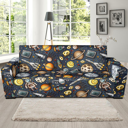 Space Pattern Print Sofa Slipcover