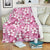 Cherry Blossom Pattern Print Design CB02 Fleece Blanket