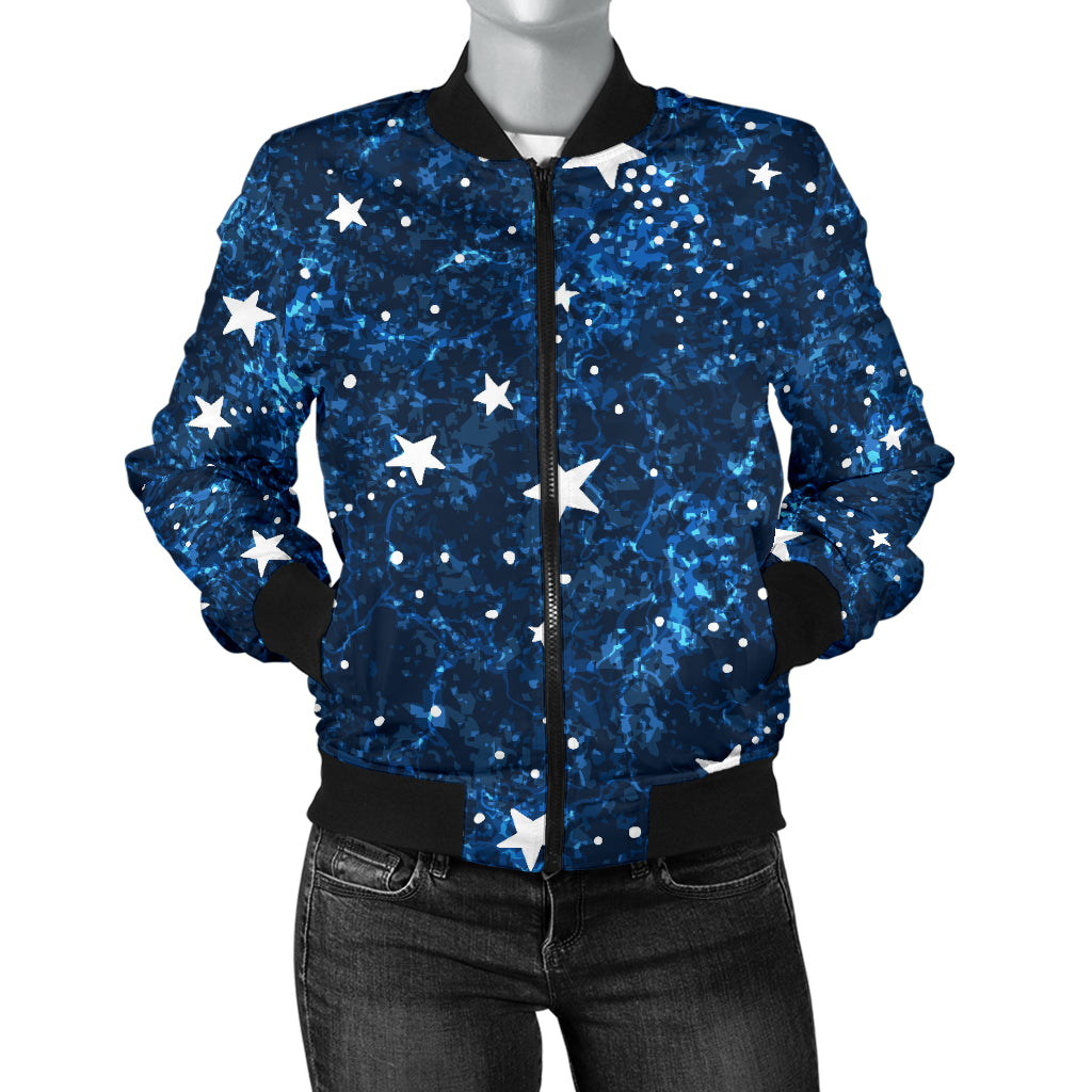 Cosmic Pattern Print Design 05 Women's Bomber Jacket