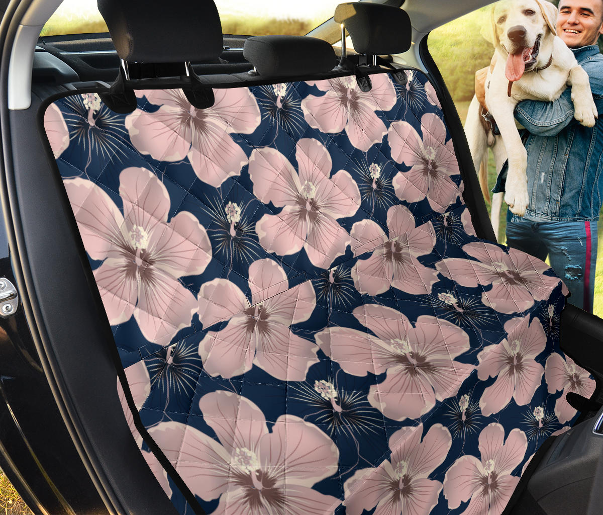 Plumeria Pattern Print Design PM018 Rear Dog  Seat Cover