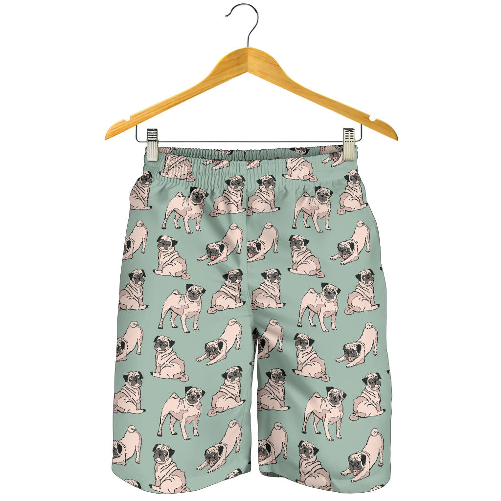 Pug Pattern Print Design A01 Mens Shorts