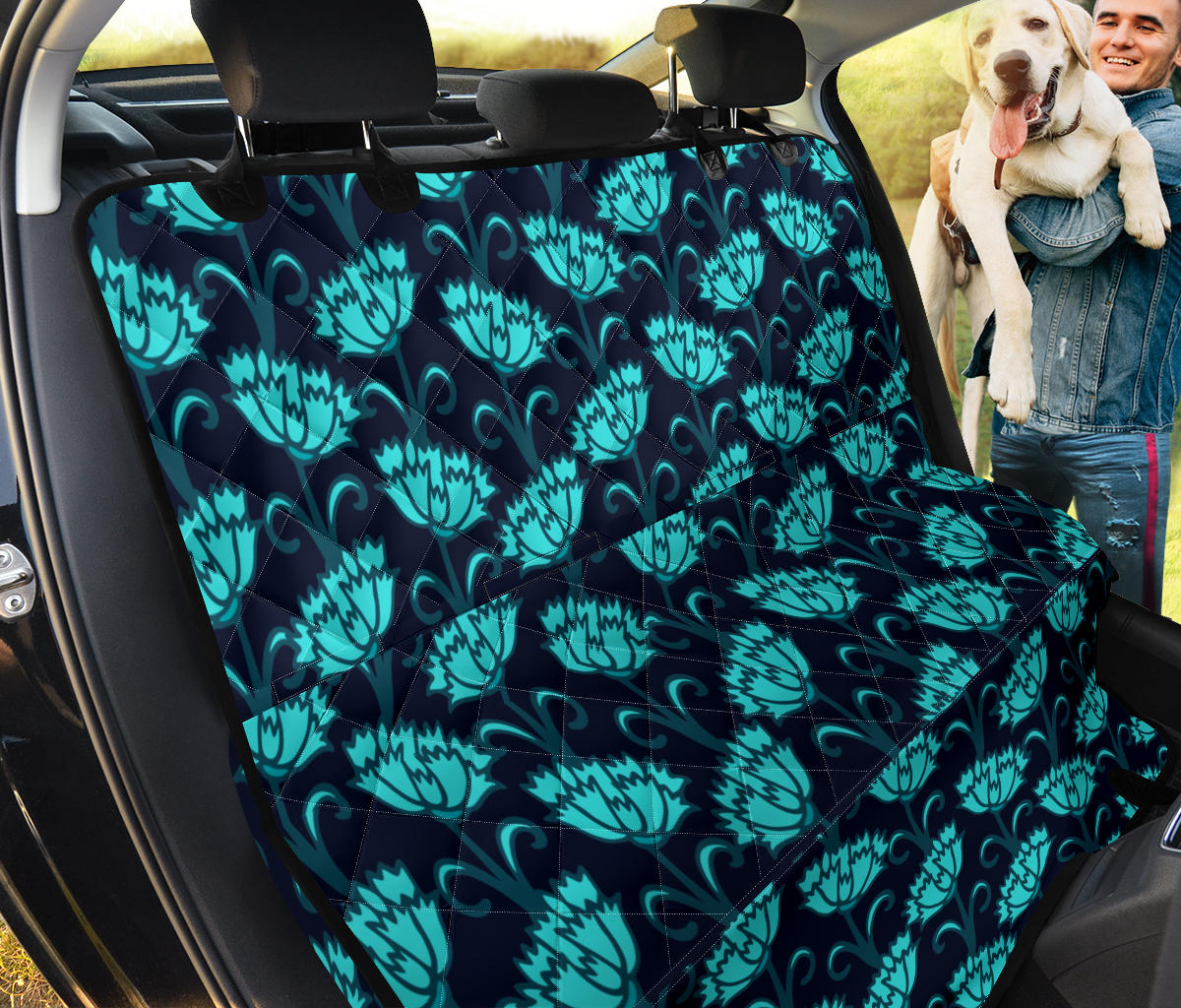 Carnations Pattern Print Design CN06 Rear Dog  Seat Cover