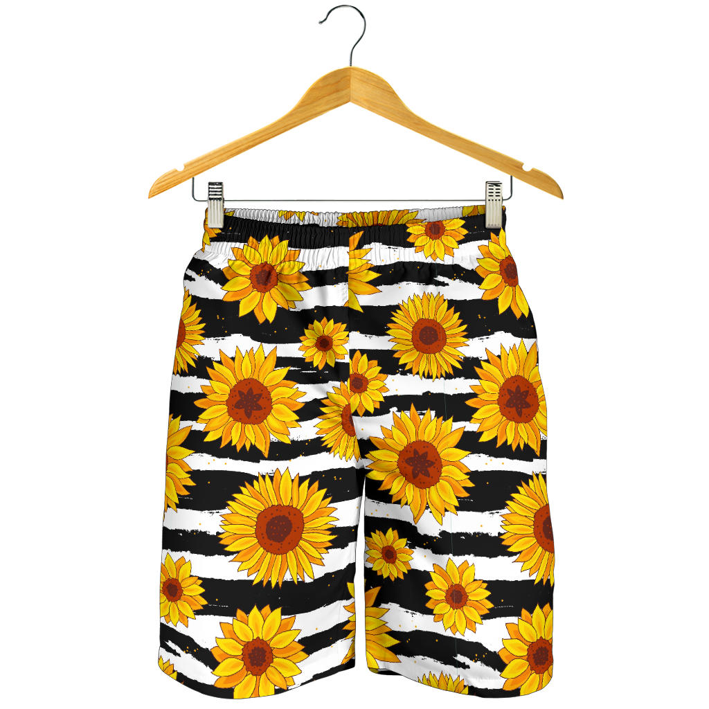 Sunflower Pattern Print Design SF010 Mens Shorts