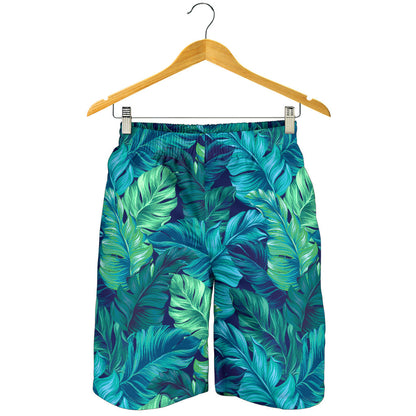 Banana Leaf Pattern Print Design BL05 Mens Shorts