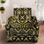 Gold Aztec Tribal Armchair Slipcover