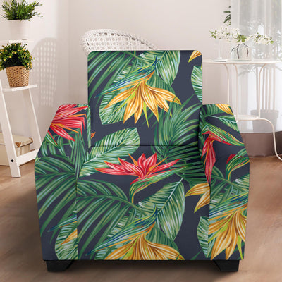 Bird Of Paradise Pattern Print Design BOP09 Armchair Slipcover