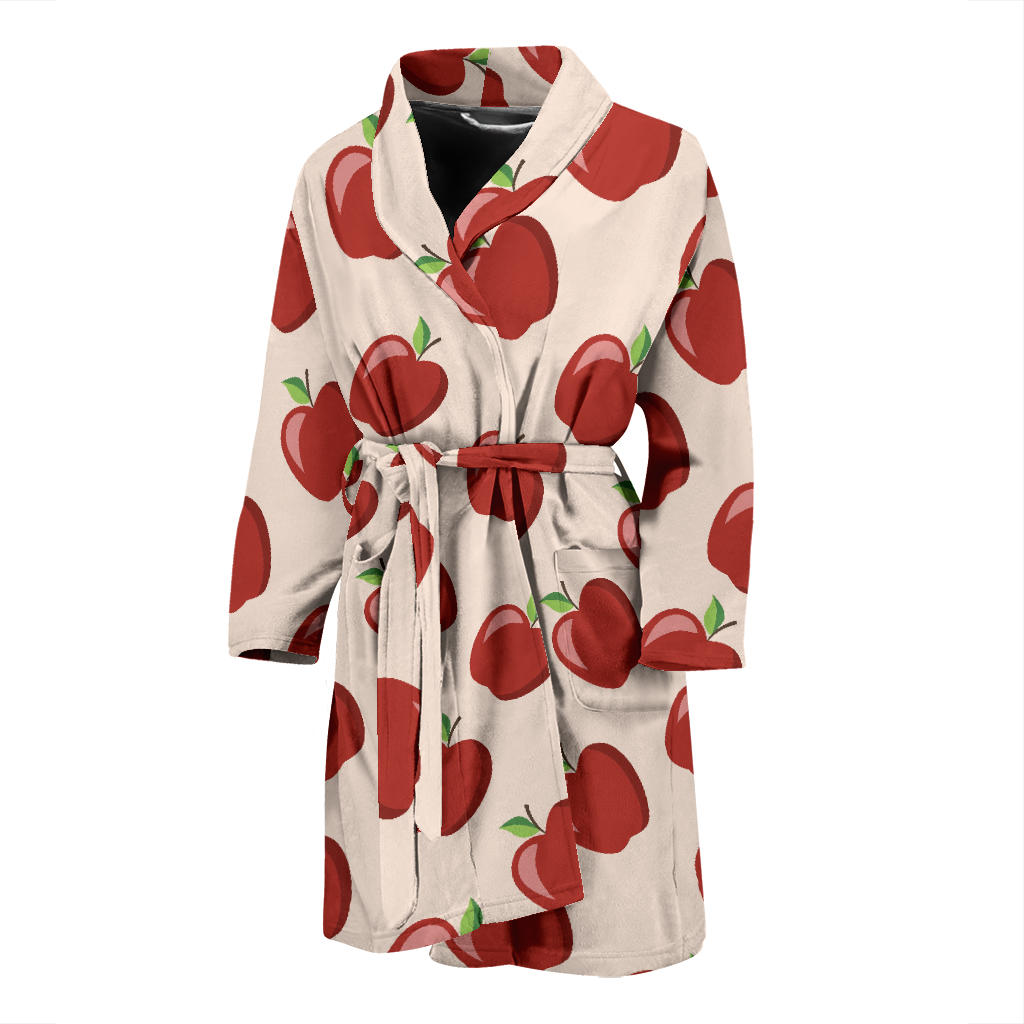 Apple Pattern Print Design AP01 Men Bathrobe