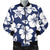 Hibiscus Pattern Print Design HB012 Men Bomber Jacket