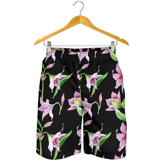 Amaryllis Pattern Print Design AL08 Mens Shorts