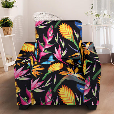 Tropical Flower Pattern Print Design TF016 Armchair Slipcover