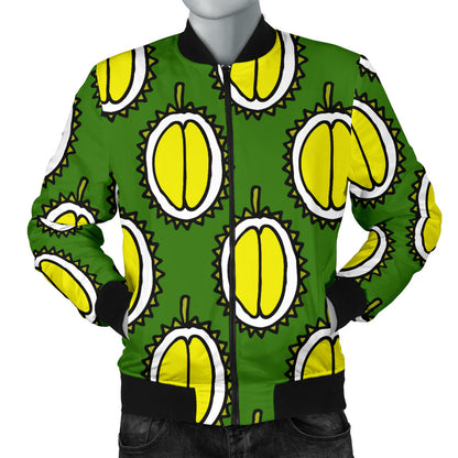 Durian Pattern Print Design DR01 Men Bomber Jacket