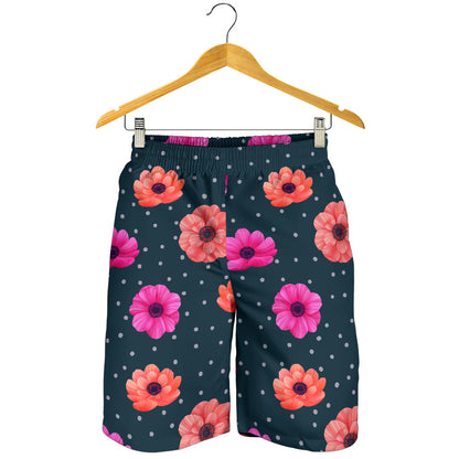 Anemone Pattern Print Design AM08 Mens Shorts