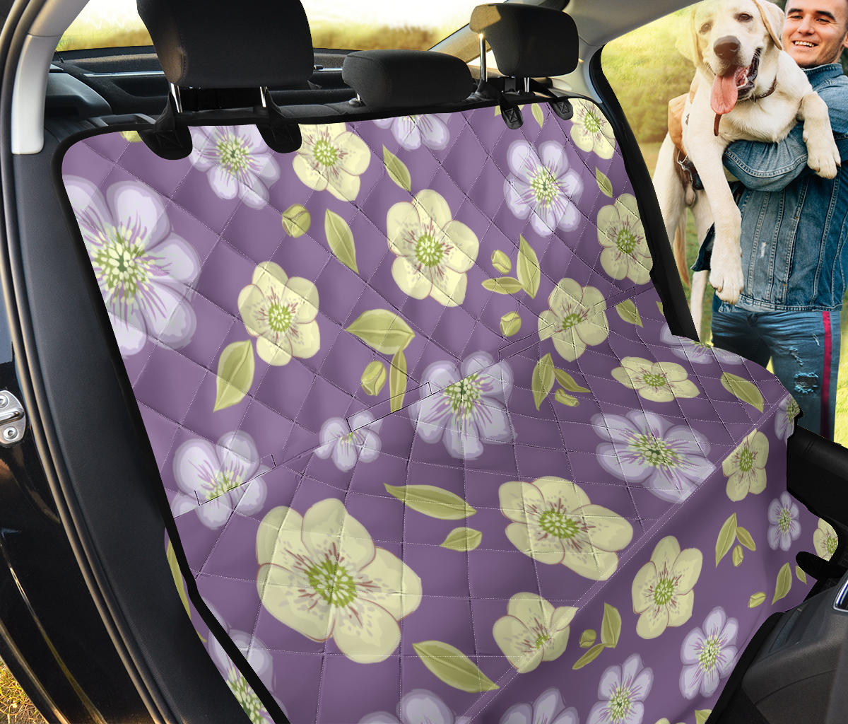 Anemone Pattern Print Design AM013 Rear Dog  Seat Cover
