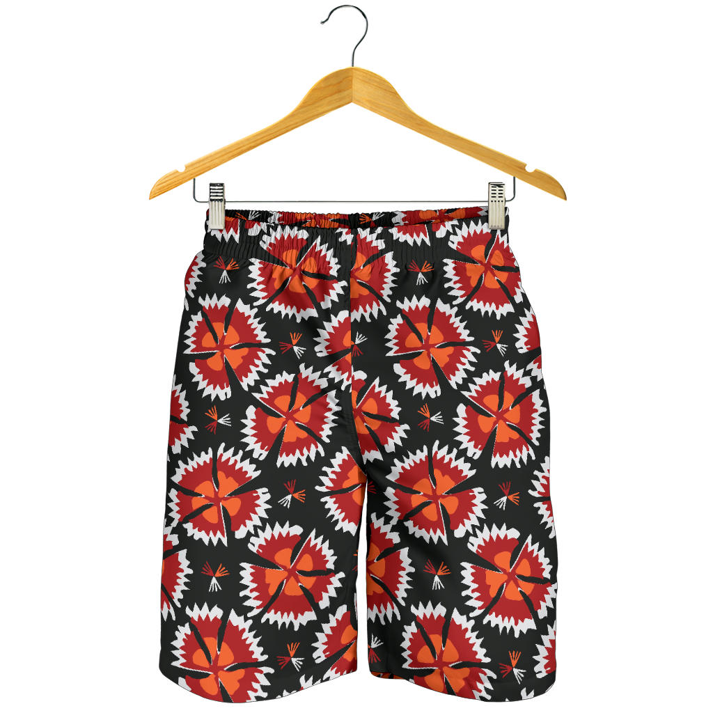 Carnations Pattern Print Design CN03 Mens Shorts