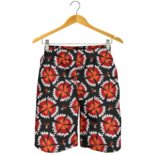 Carnations Pattern Print Design CN03 Mens Shorts