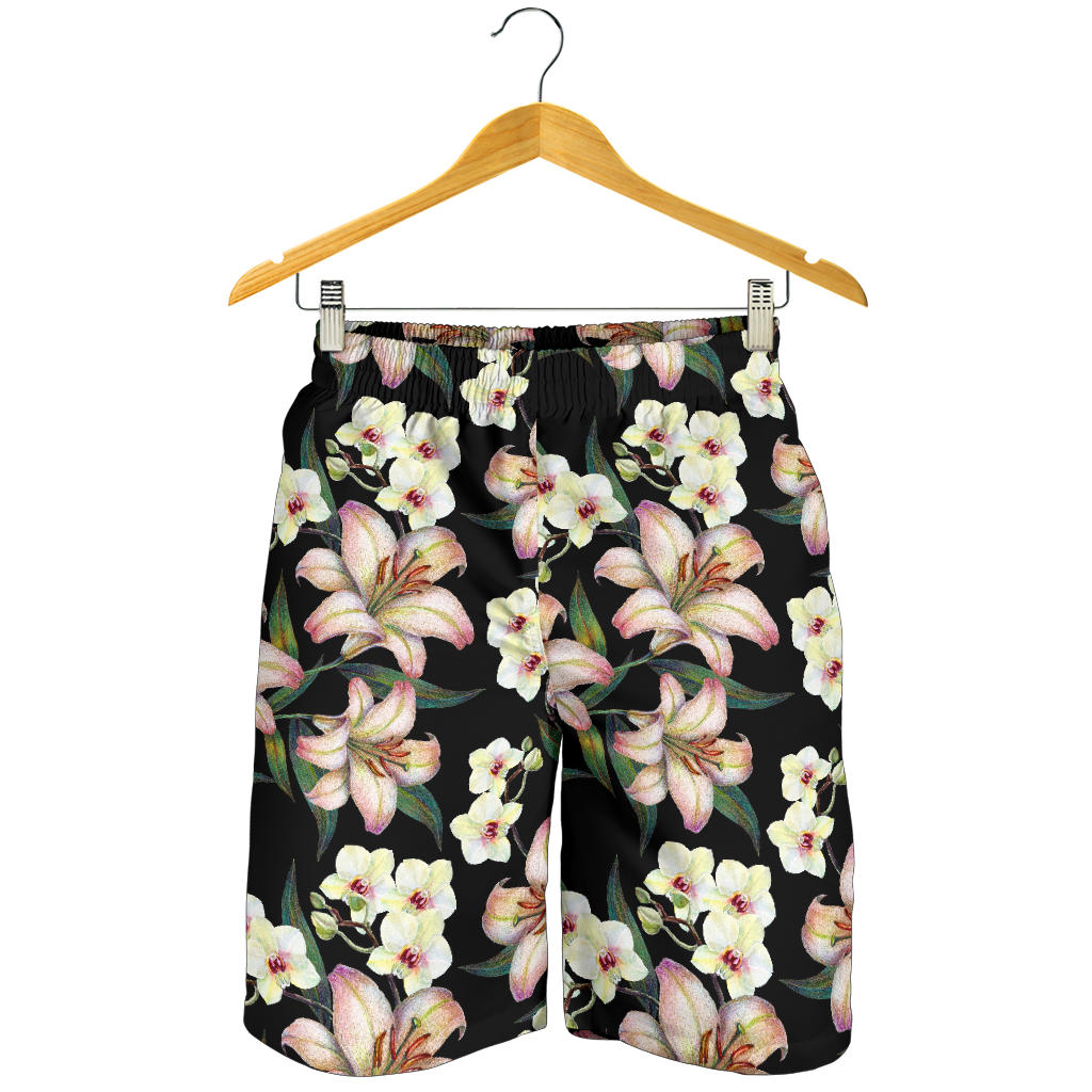 Lily Pattern Print Design LY03 Mens Shorts