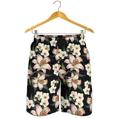 Lily Pattern Print Design LY03 Mens Shorts