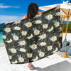 Daisy Pattern Print Design DS08 Sarong Pareo Wrap