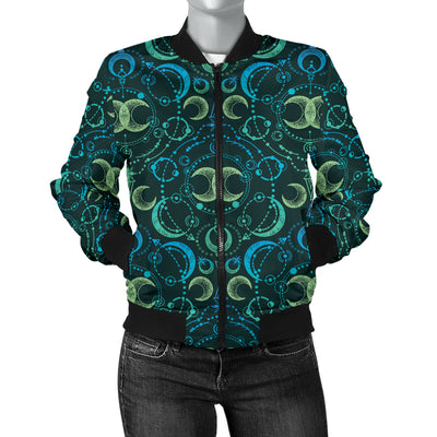 Celestial Pattern Print Design 07 Women's Bomber Jacket