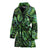 Palm Leaves Pattern Print Design PL013 Women Bathrobe