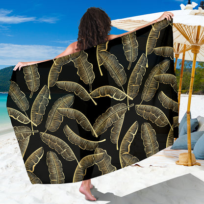 Banana Leaf Pattern Print Design BL07 Sarong Pareo Wrap