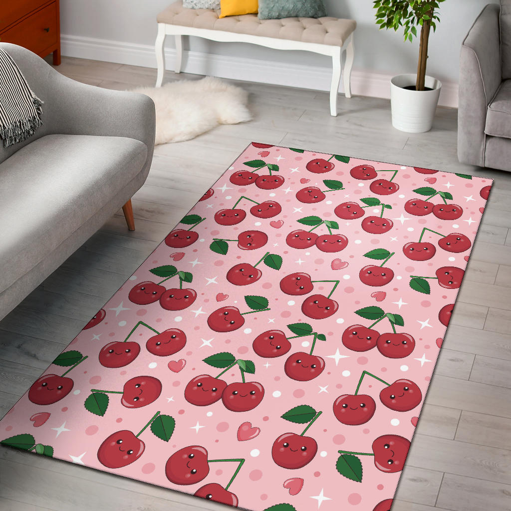 Cherry Pattern Print Design CH02 Area Rugs