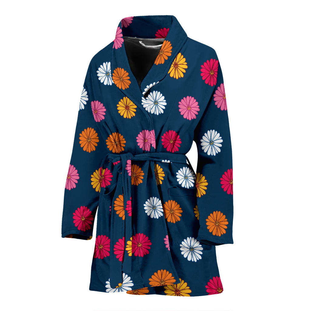 Gerberas Pattern Print Design GB06 Women Bathrobe