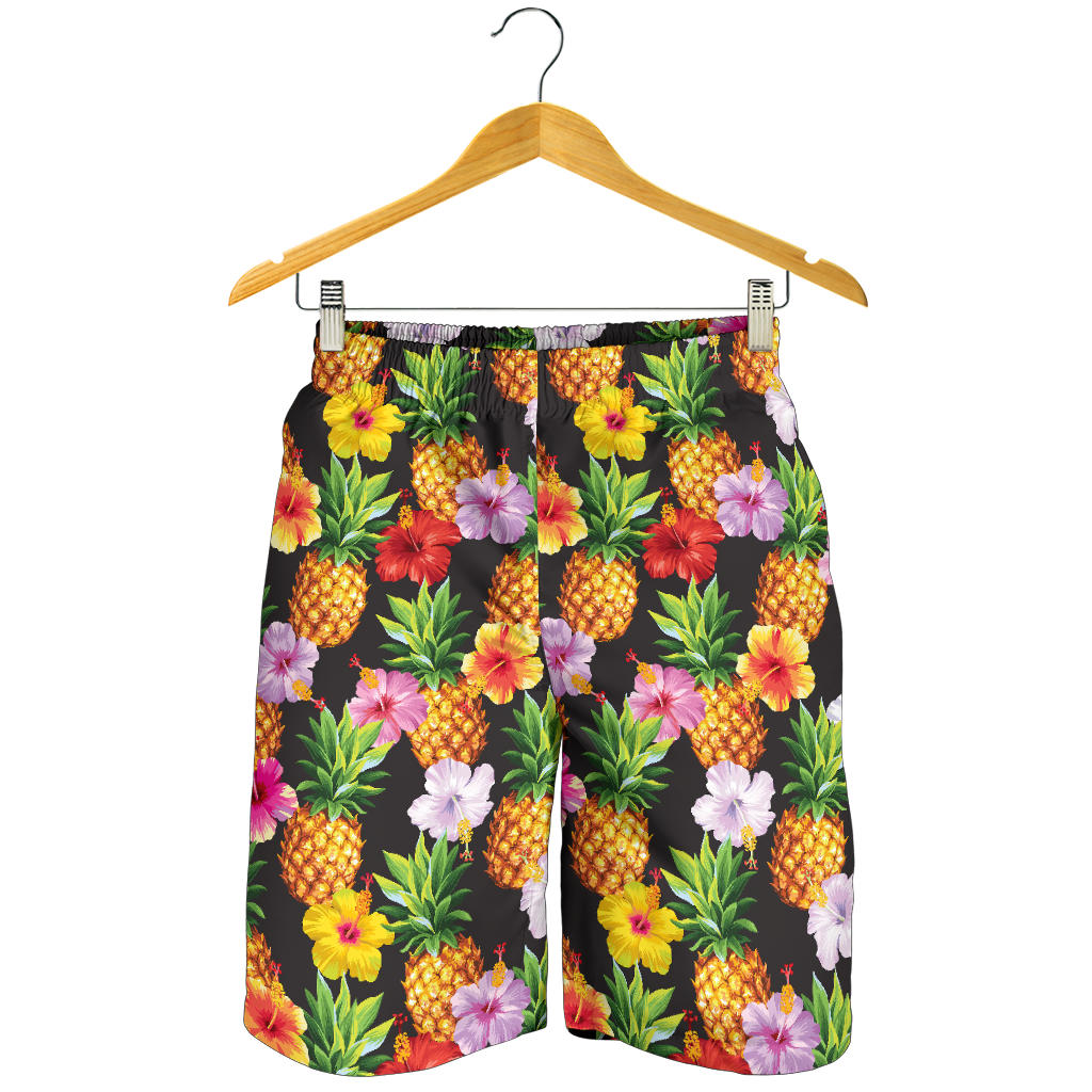 Pineapple Hibiscus Mens Shorts
