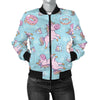 Donut Unicorn Pattern Print Design DN016 Women Bomber Jacket