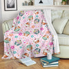 Cupcake Pattern Print Design CP03 Fleece Blanket