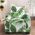 Green Pattern Tropical Palm Leaves Armchair Slipcover