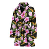 Magnolia Pattern Print Design MAG08 Women Bathrobe