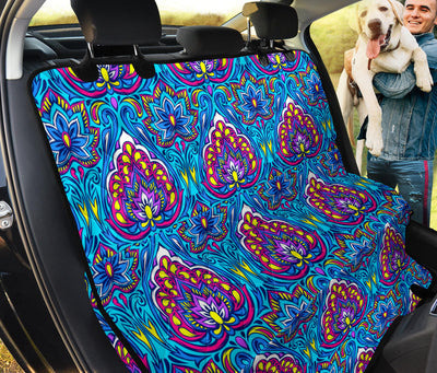 Lotus Boho Pattern Print Design LO010 Rear Dog  Seat Cover