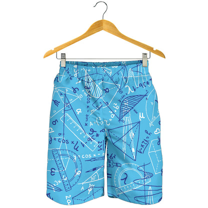 Math Pattern Print Design 02 Mens Shorts