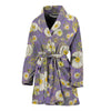 Daisy Pattern Print Design DS011 Women Bathrobe