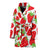 Strawberry Pattern Print Design SB01 Women Bathrobe