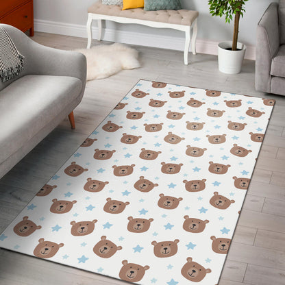 Bear Pattern Print Design BE02 Area Rugs