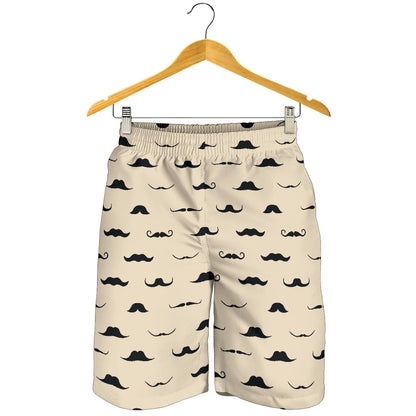 Mustache Pattern Print Design A03 Mens Shorts