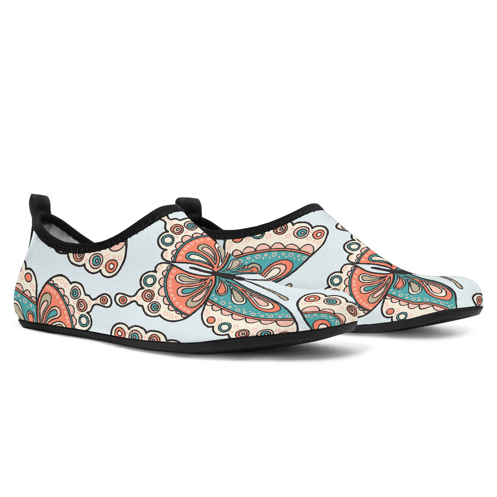 Butterfly Pattern Aqua Water Shoes