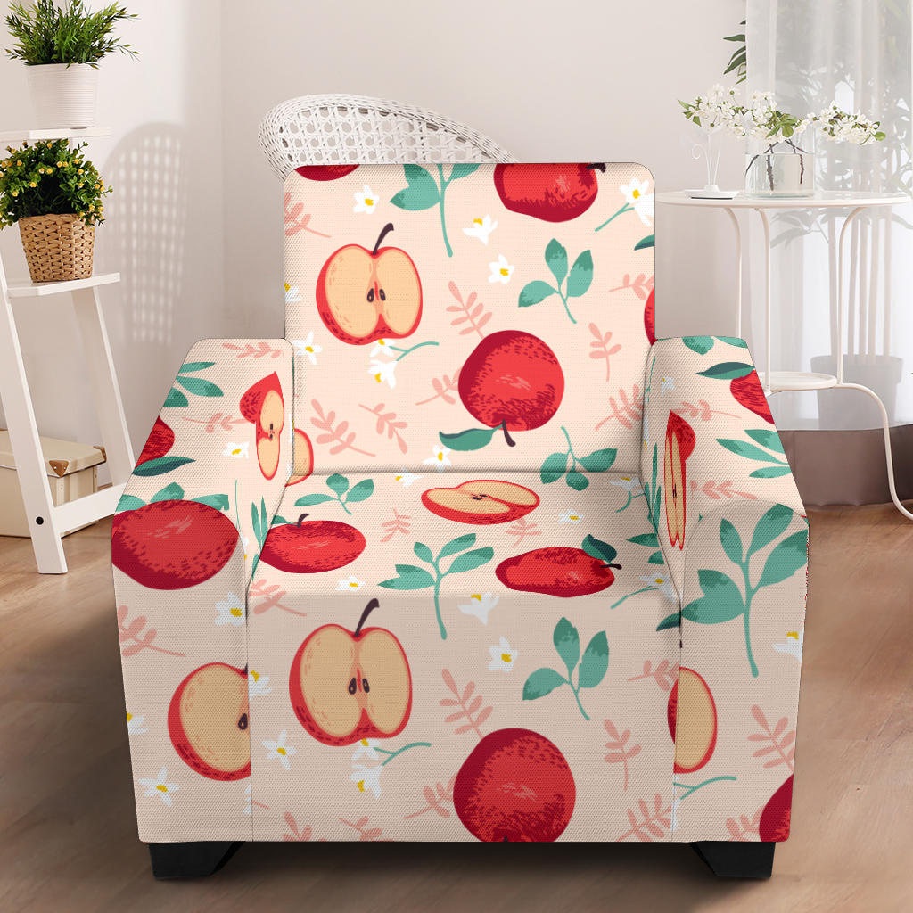 Apple Pattern Print Design AP06 Armchair Slipcover