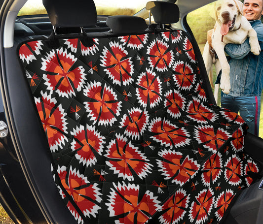 Carnations Pattern Print Design CN03 Rear Dog  Seat Cover