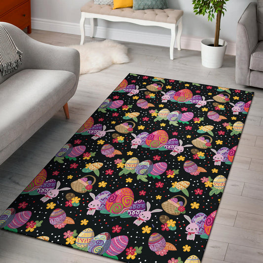 Easter Eggs Pattern Print Design RB06 Area Rugs